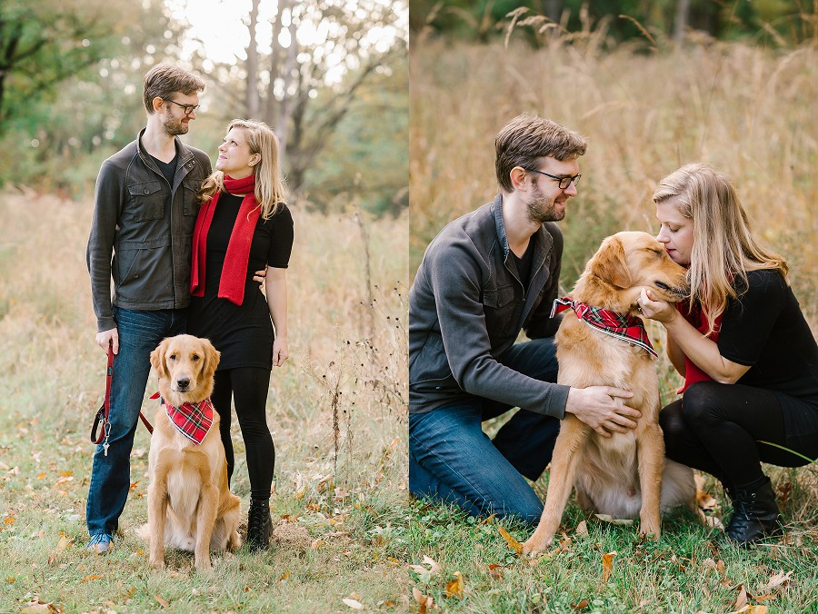 indianapolis-fall-engagement-photography-eagle-creek-dog